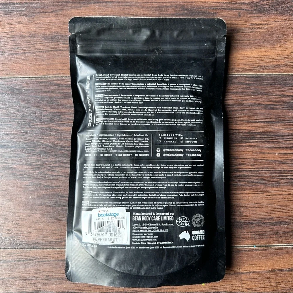 BeanBody Peppermint Coffee Body Scrub with Coconut Oil